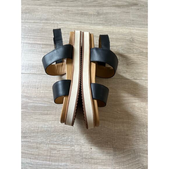 NEW Nisolo Flatform Sandals size 8.5 black - Picture 3 of 4